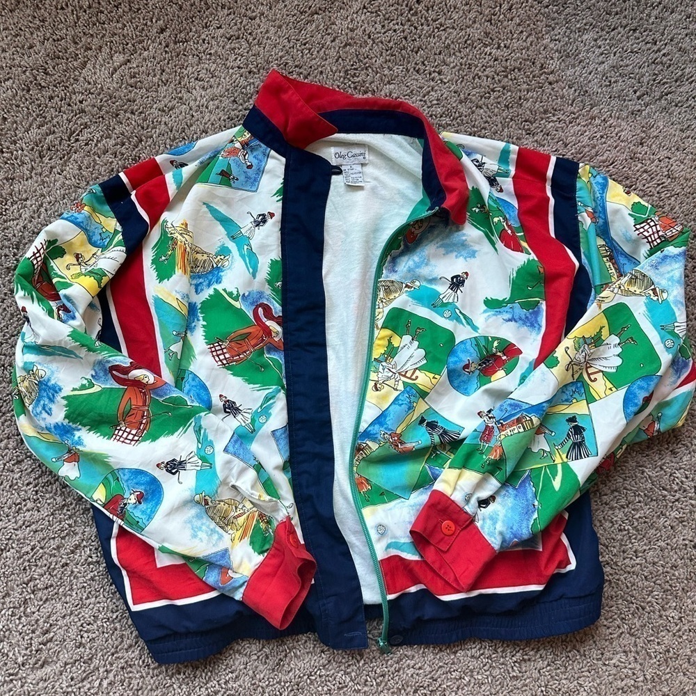 Multicoloured and white Golf women’s vintage jacket